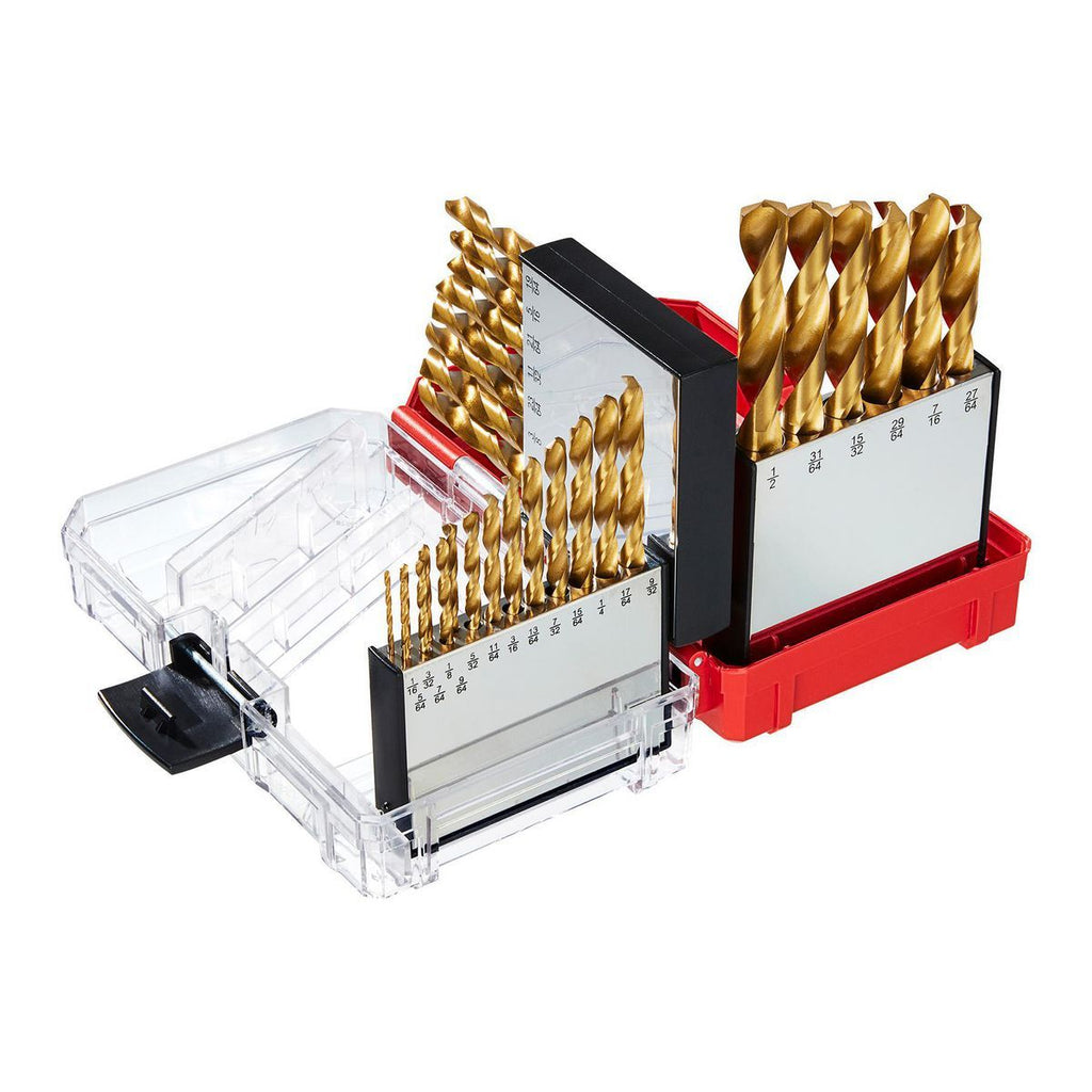 Titanium High-Speed Steel Drill Bit Set, 29-Piece Q972913