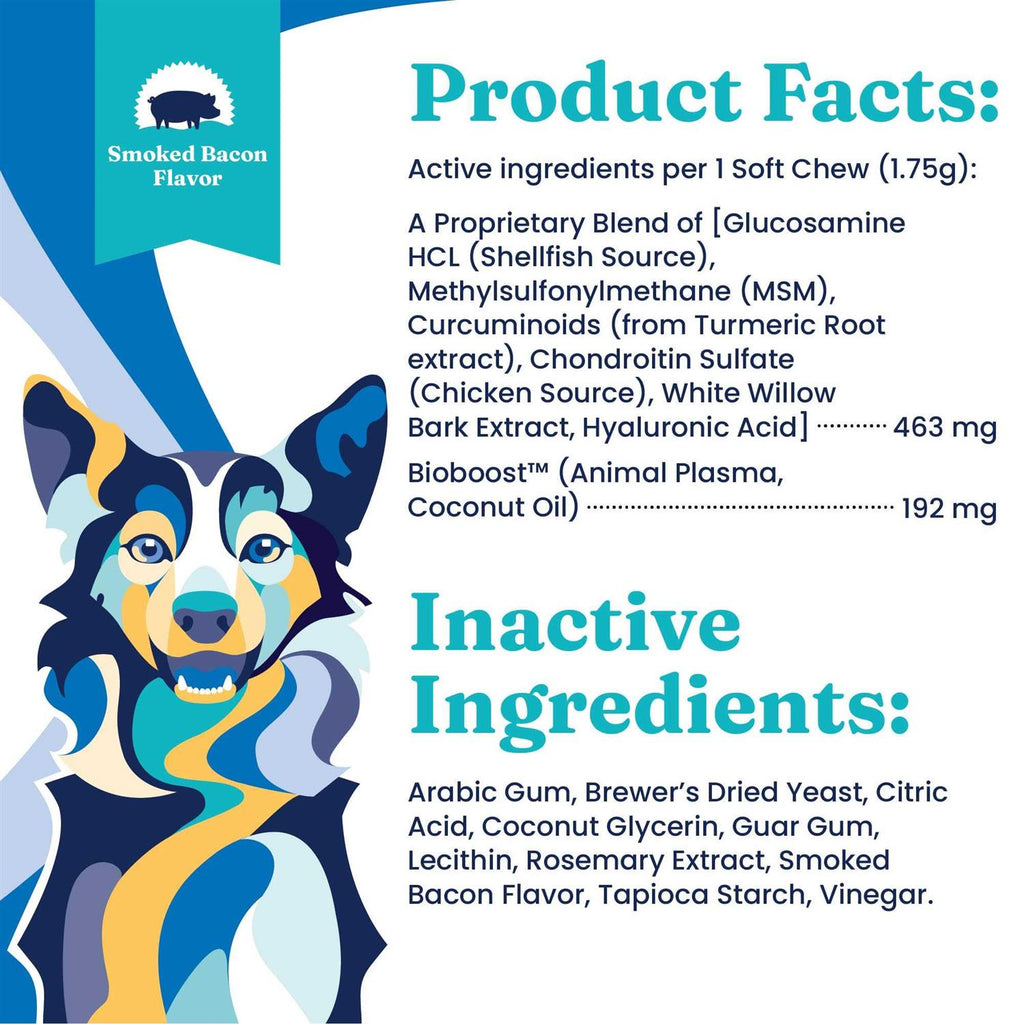 Soft Chews Glucosamine Chondroitin Joint Supplement for Dogs A77614