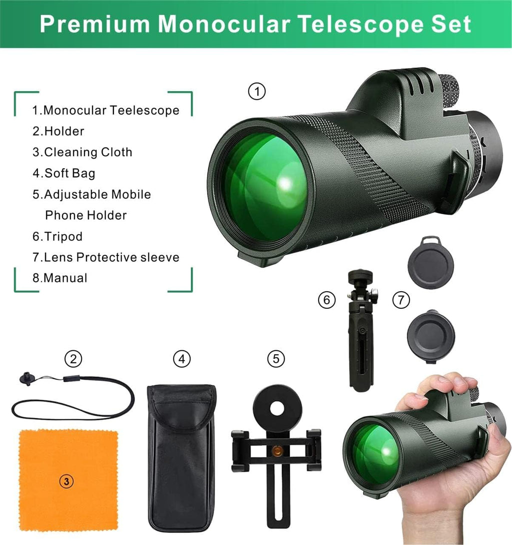 Monocular Telescope with BAK4 Prism and Tripod T227766