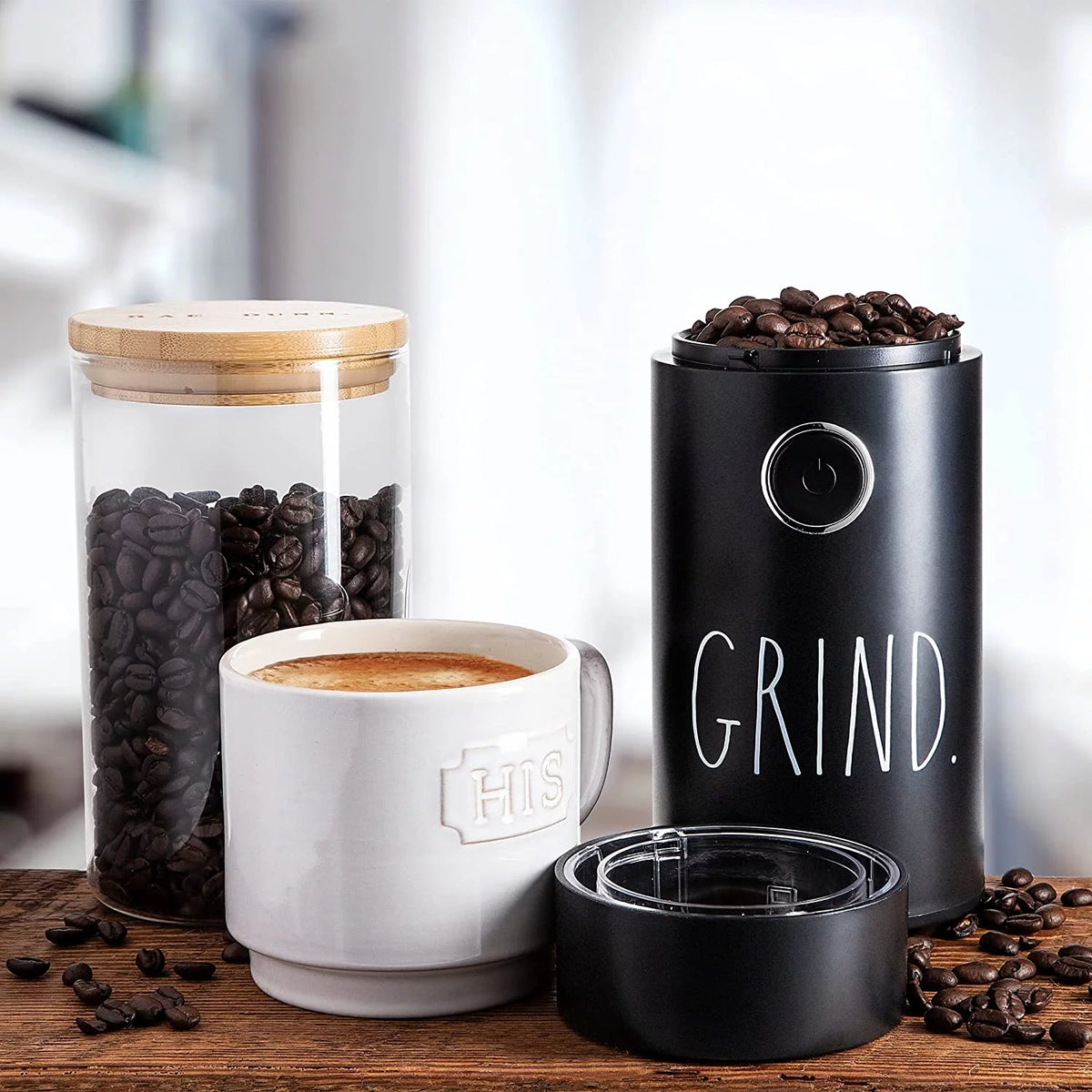 Black Electric Coffee Grinder E18187