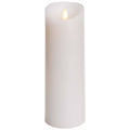 White Unscented Pillar Candle E23783