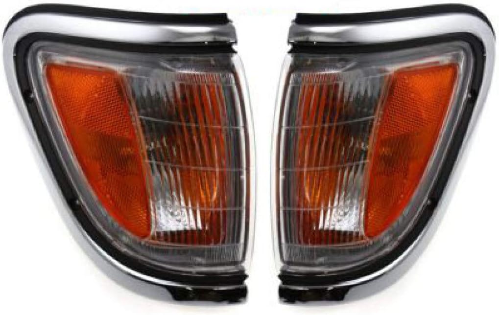 Chrome Parking Light Assembly Pair for Toyota Tacoma 4WD 1995-1997 C39021