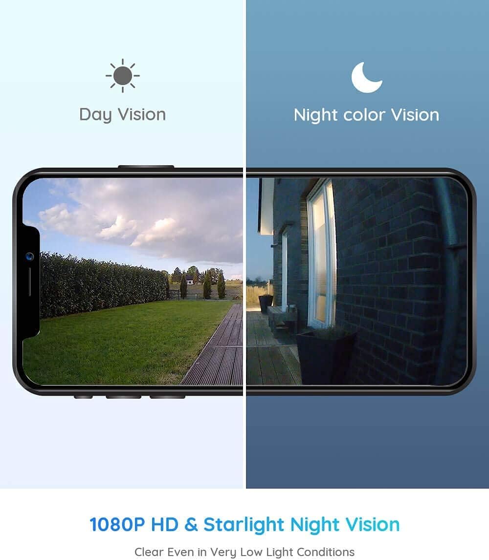 Outdoor Solar-Powered Cellular Security Camera System, 1080p Night Vision, PIR Motion Sensor U687093
