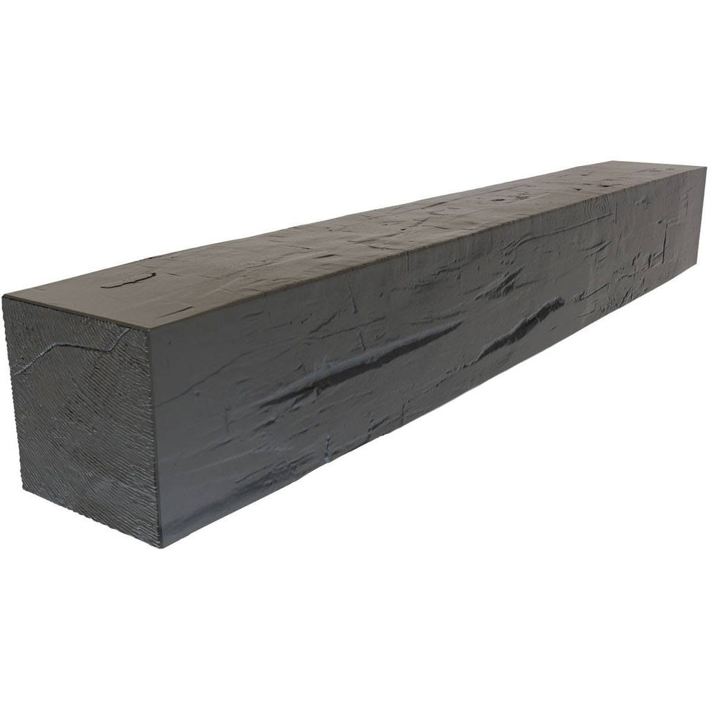 Hand Hewn Faux Wood Fireplace Mantel B6393