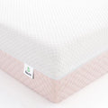 White Pink Dual Sided Memory Foam Crib Mattress K39235