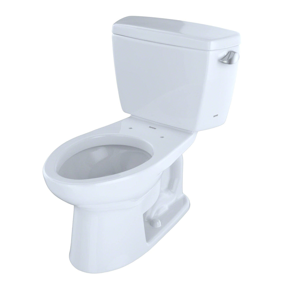 Cotton White Two-Piece Elongated Toilet with Right-Hand Trip Lever Z8801