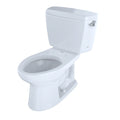 Cotton White Two-Piece Elongated Toilet with Right-Hand Trip Lever Z8801