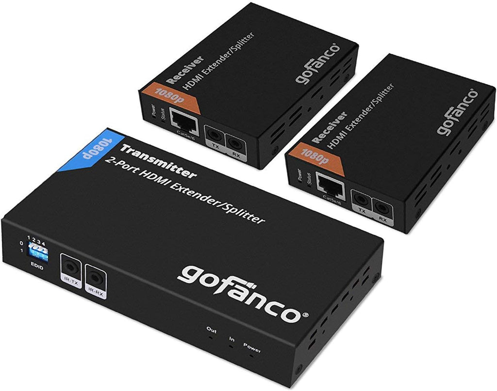HDMI Extender Splitter 1080p Over Cat5e/Cat6/Cat7 Ethernet Cable Q75725