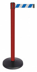 Red/White Striped Barrier Post with Blue/White Striped Belt B550859