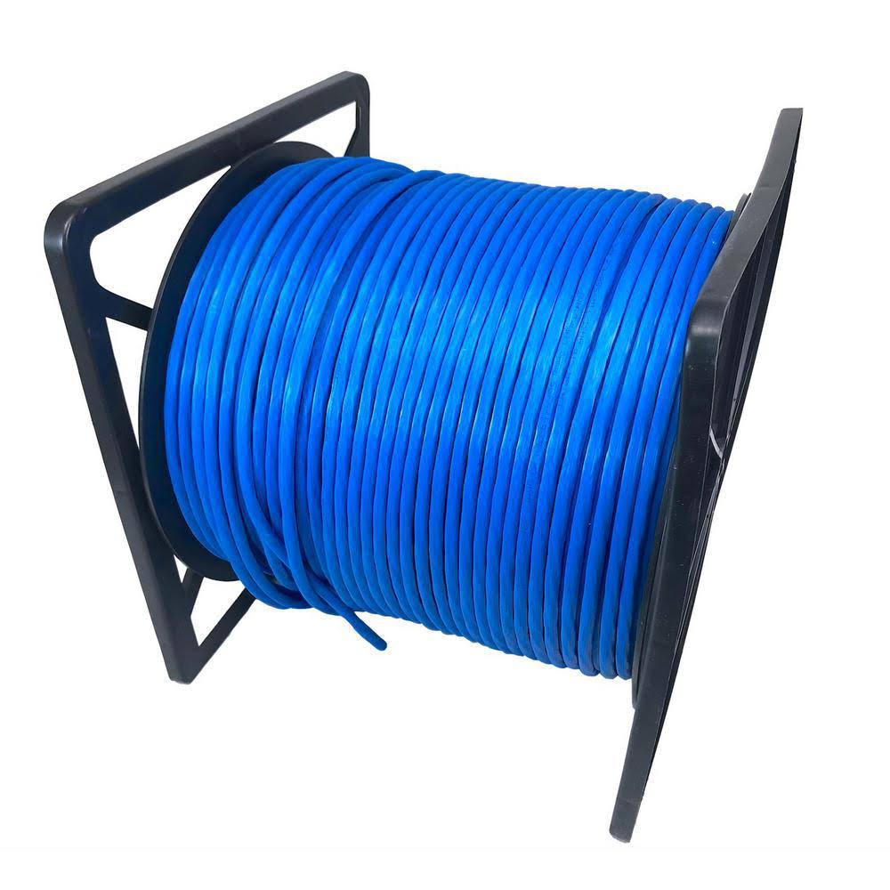 Solid Shielded Cat6a Bulk Ethernet Cable - Blue W9789