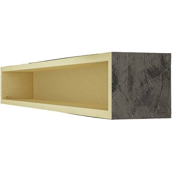 Hand Hewn Faux Wood Fireplace Mantel B6393