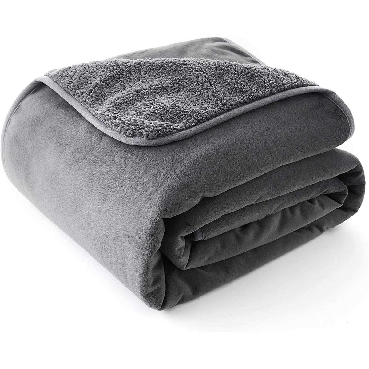 Grey Sherpa Waterproof Dog Blanket S5704