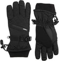 Black Waterproof Insulated Ski Gloves Y2989