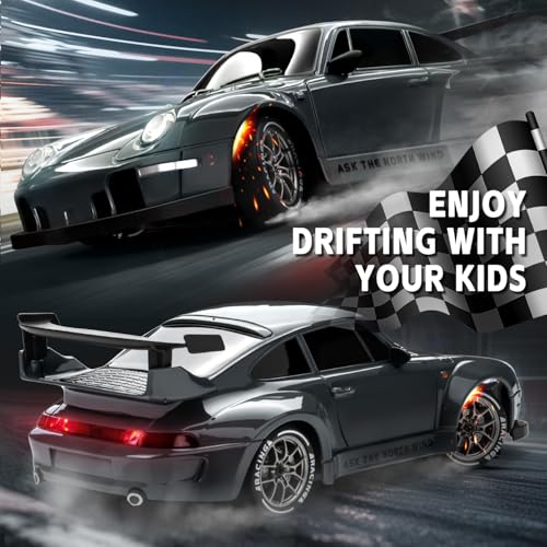 1:24 Scale 2.4GHz 4WD Remote Control Drift Car with LED Lights B5096