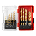 Titanium High-Speed Steel Drill Bit Set, 21-Piece C6373