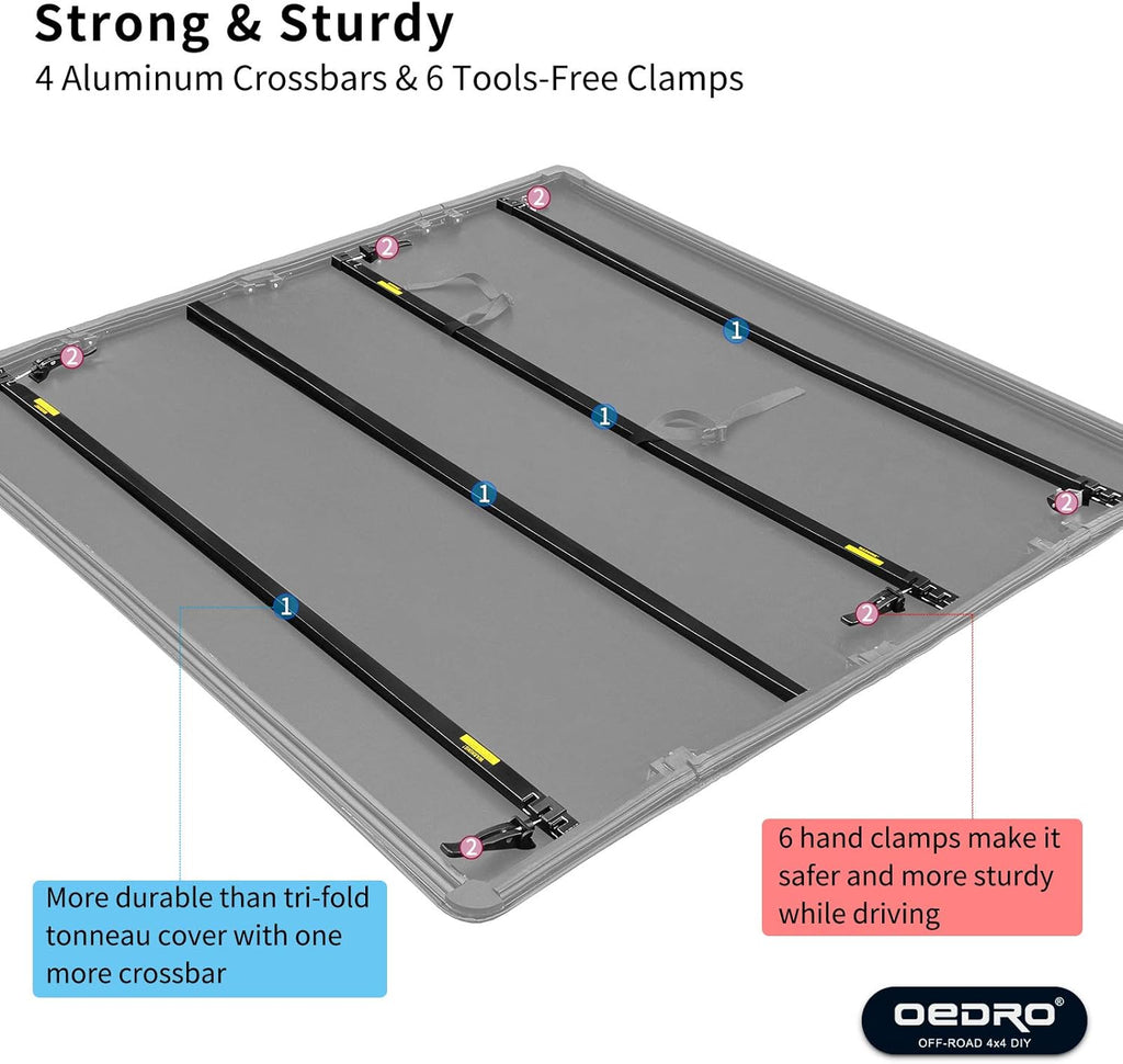 Soft Quad Fold Tonneau Cover Truck Bed Cover R190167