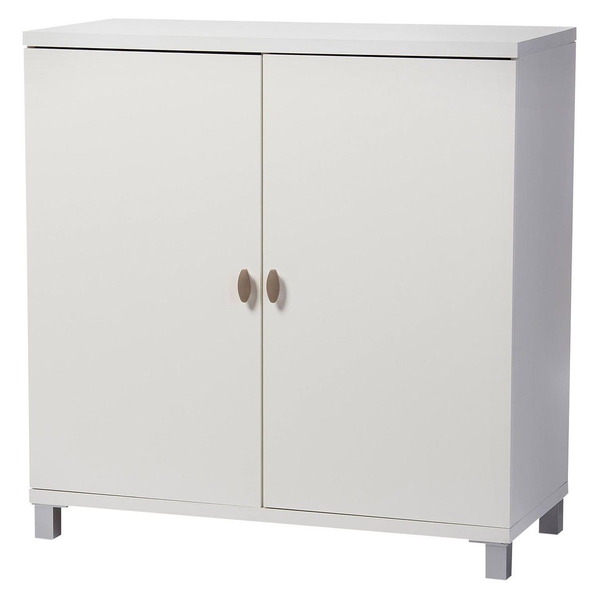 White Wood Entryway Storage Sideboard Cabinet Z263590