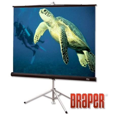 Matt White Portable Projection Screen with Carpeted Case J2189