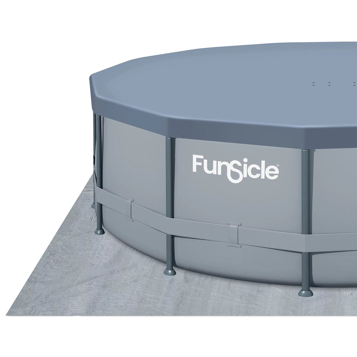 16 ft Round Above Ground Swimming Frame Pool Z21937