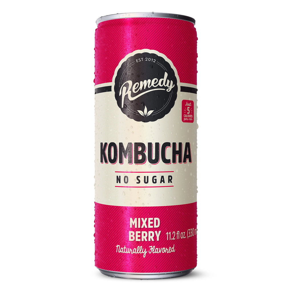 Mixed Berry Sugar Free Kombucha 12 Pk 11.2 oz Cans D171