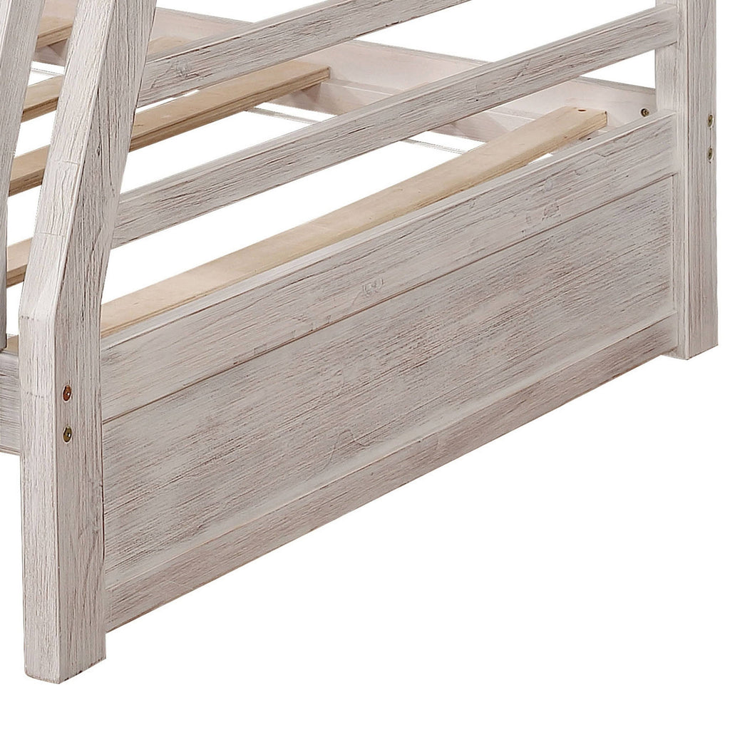 Dark Walnut Solid Wood Bunk Bed Set Z135