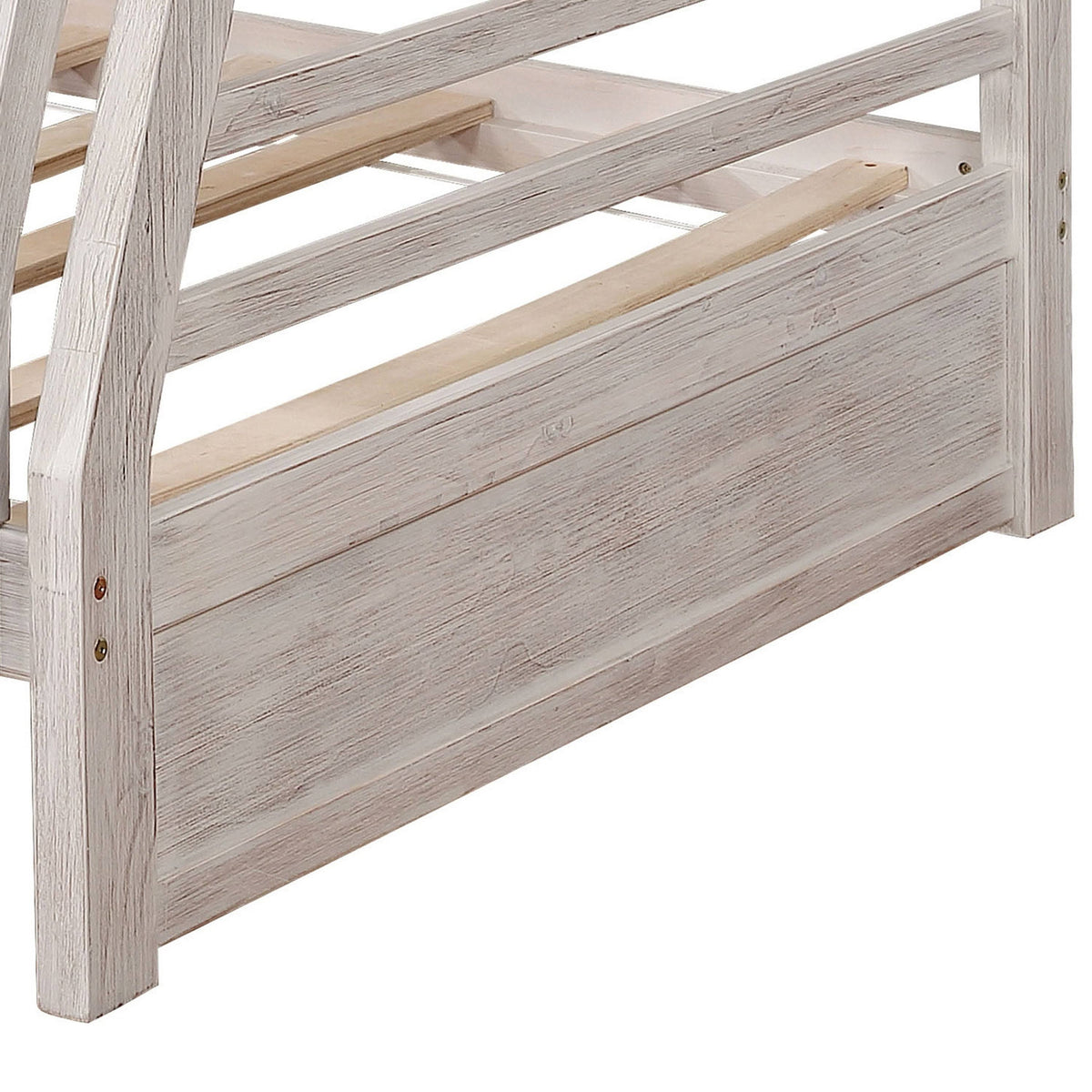 Dark Walnut Solid Wood Bunk Bed Set Z135