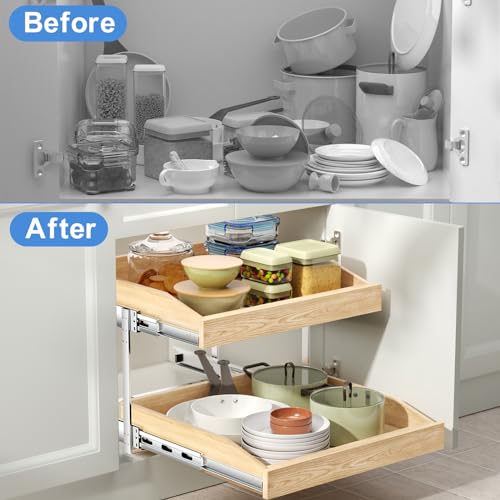 2-Tier Pull Out Cabinet Organizer G424977