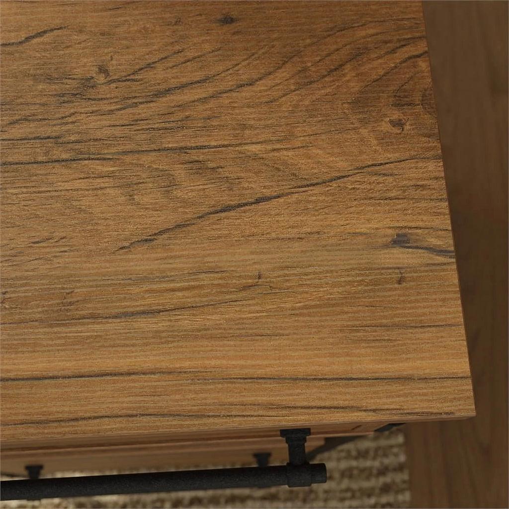 Contemporary Engineered Wood L-Desk Y388