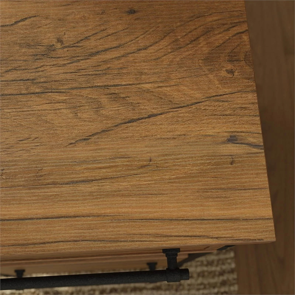 Contemporary Engineered Wood L-Desk Y388