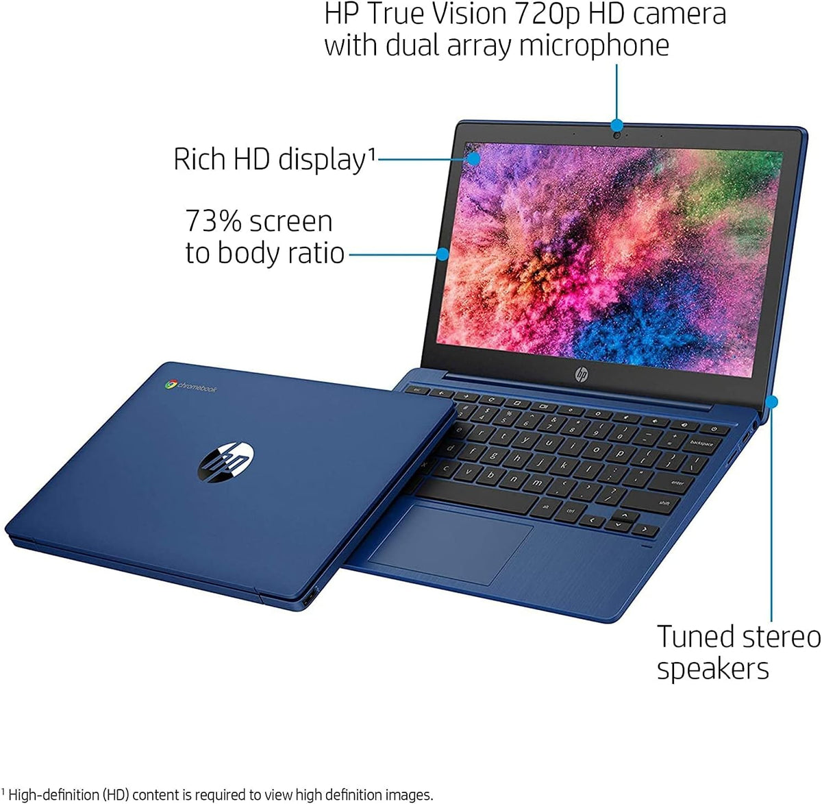 11.6 HD Anti-Glare Chromebook, MediaTek MT8183, 4GB RAM, 128GB Storage B9141