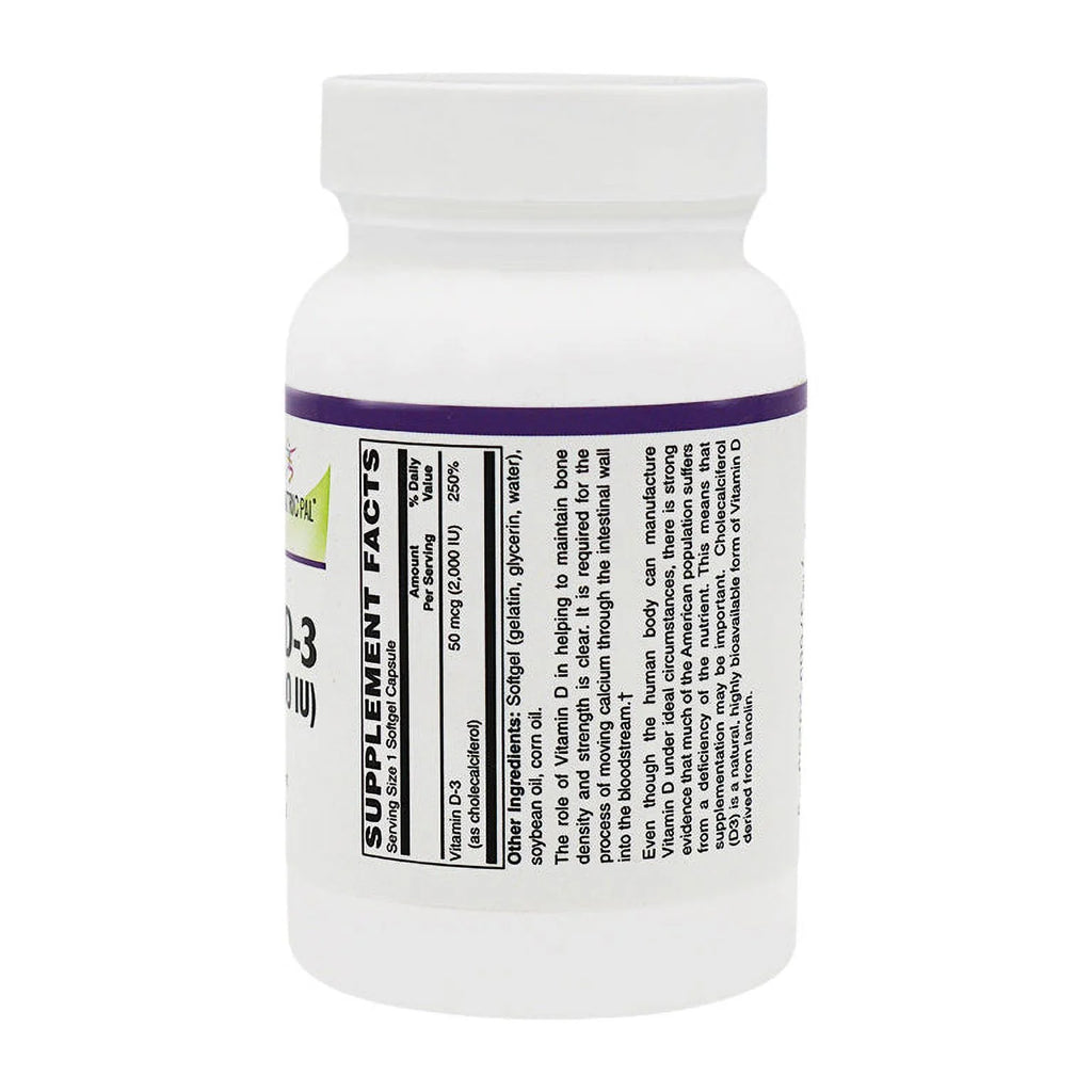 Vitamin D-3 50mcg Vegetarian Softgels 250 Count V39376