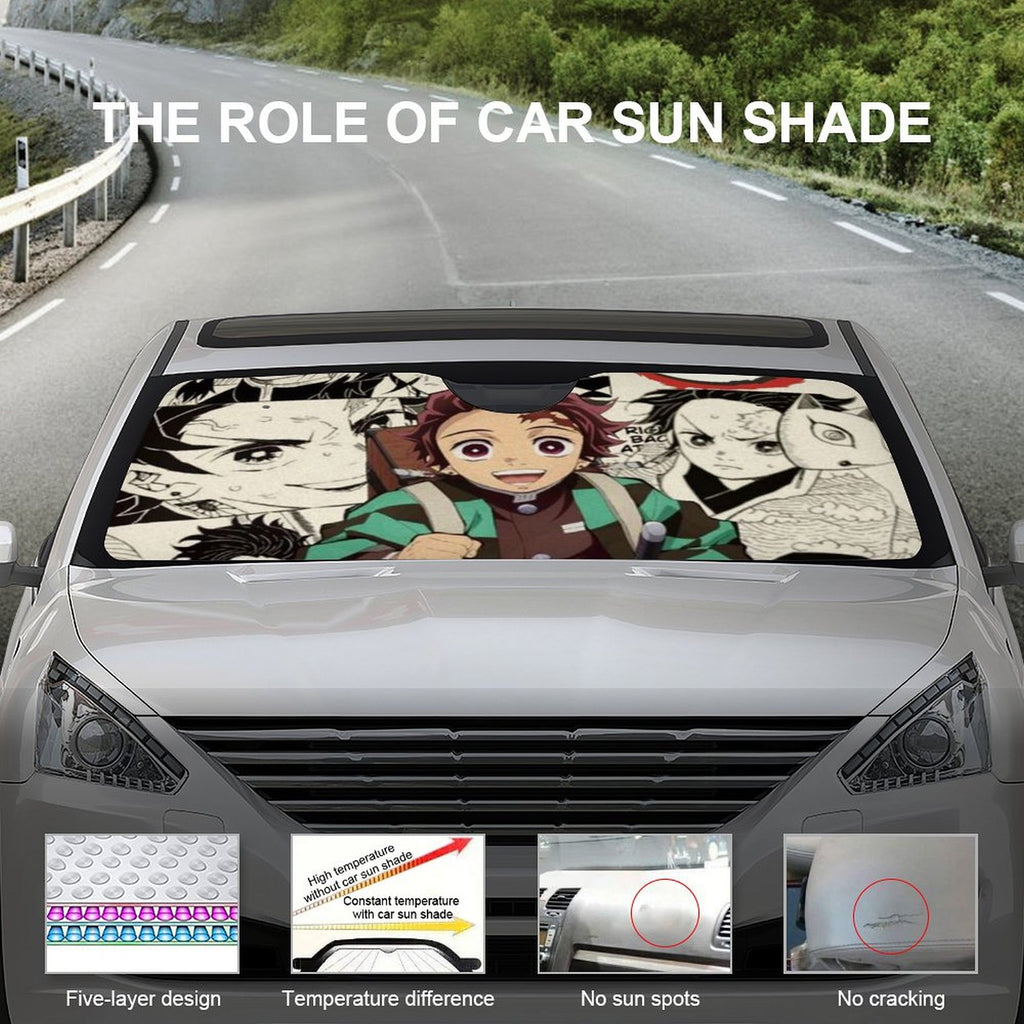 Foldable Reflective Car Windshield Sunshade K6993