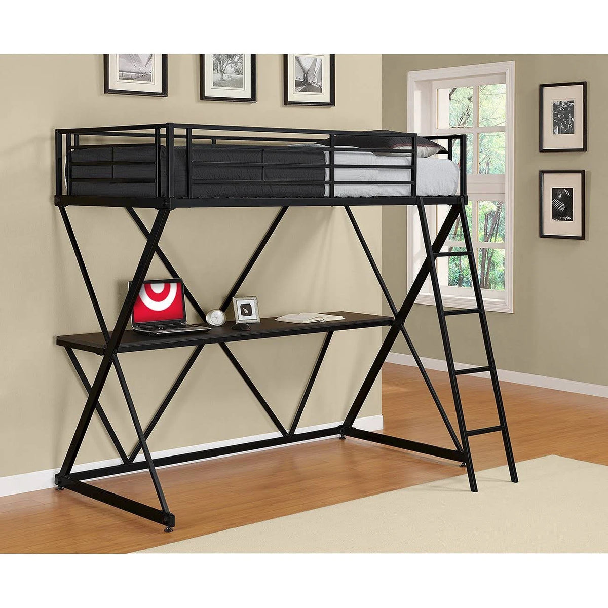 Black Loft Bed B47891