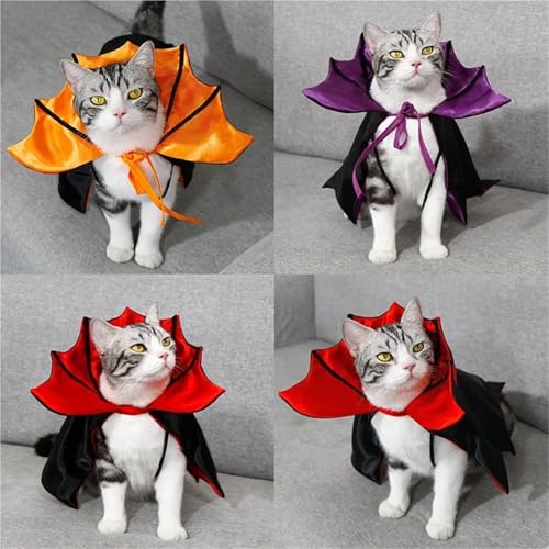 5-Piece Halloween Pet Cosplay Vampire Cloak O417842