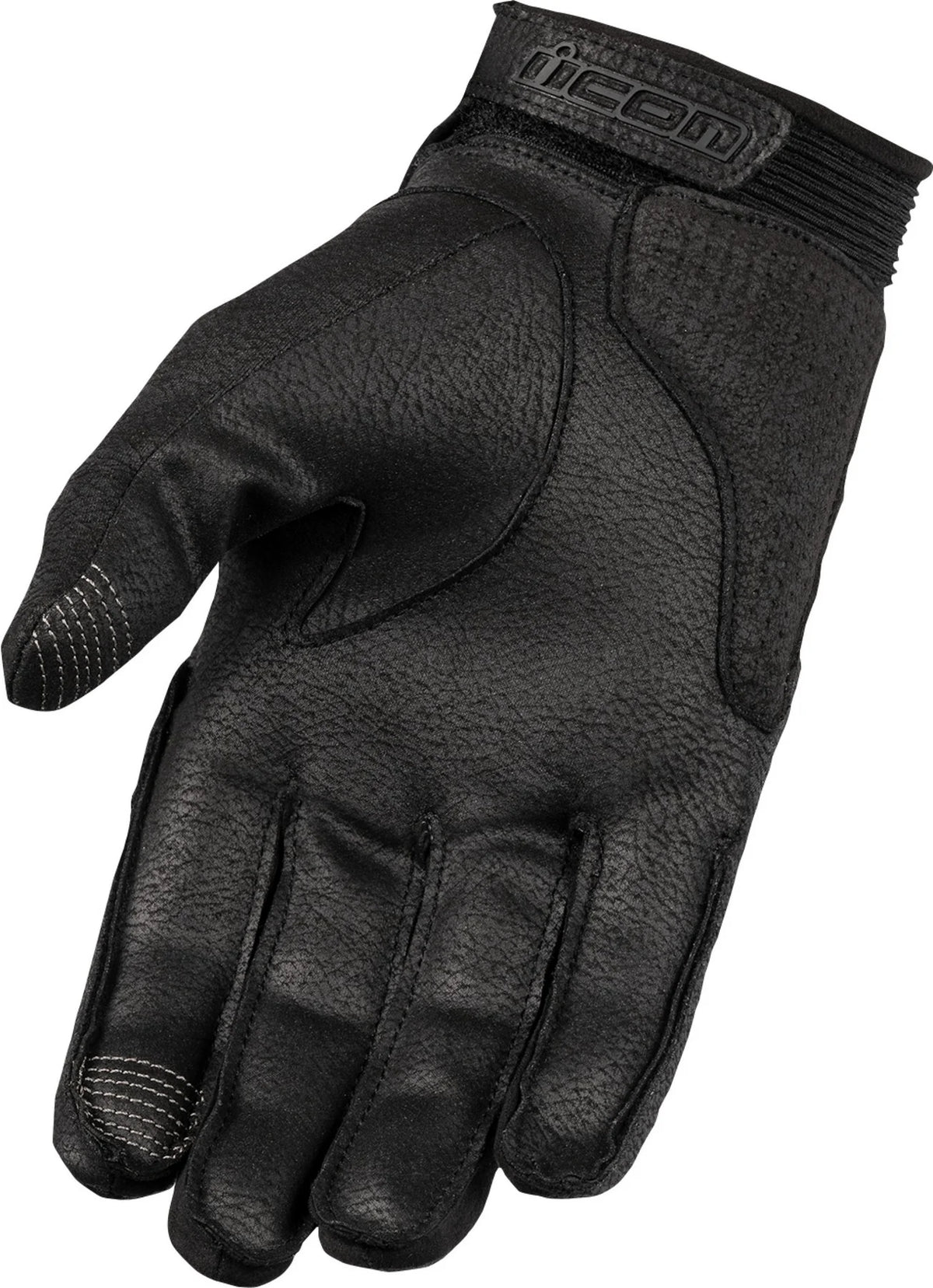 Black Leather Motorcycle Gloves U548227