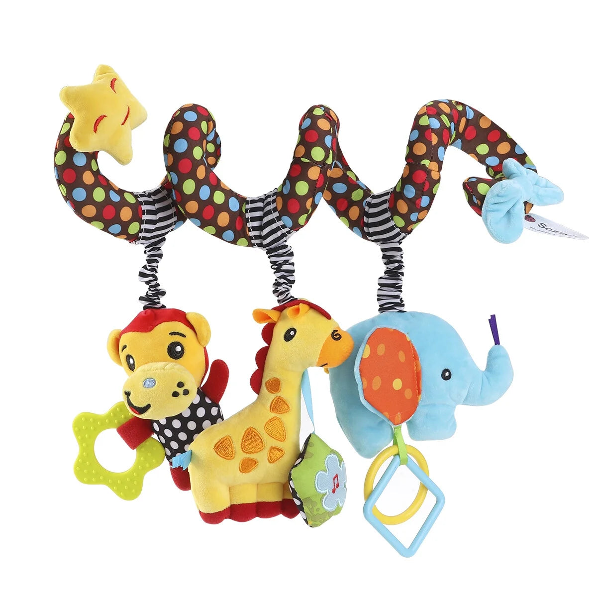 Infant Baby Activity Spiral Bed & Stroller Toy Plush Toy B2718
