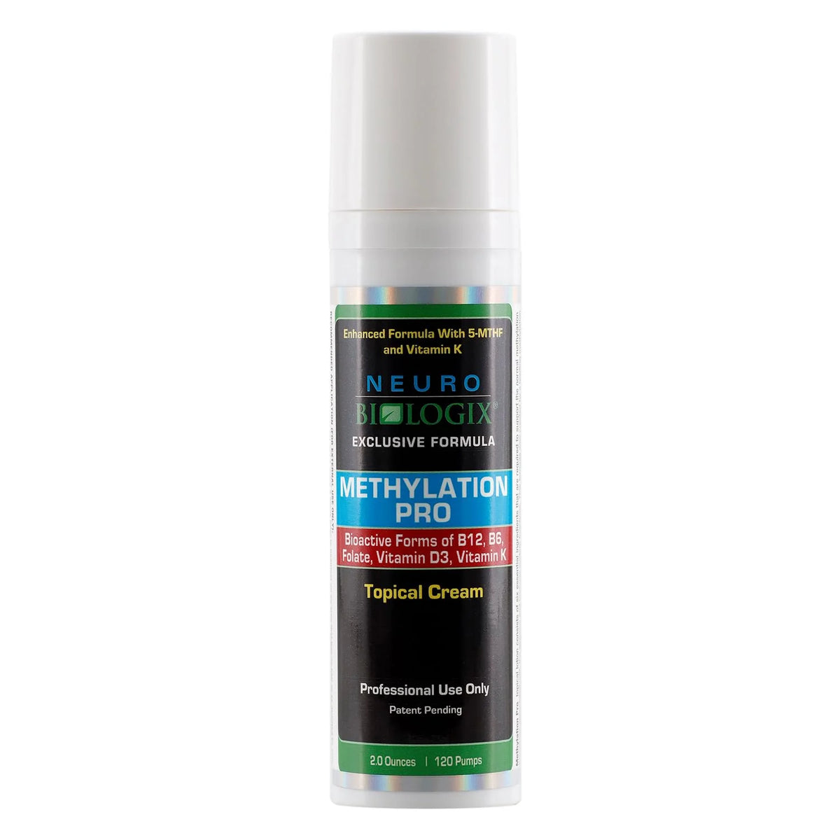 Methylation Supplement Topical Cream with BioActive B6, B12, Methyl Folate, Vitamin D and K1, 2 Ounces P577