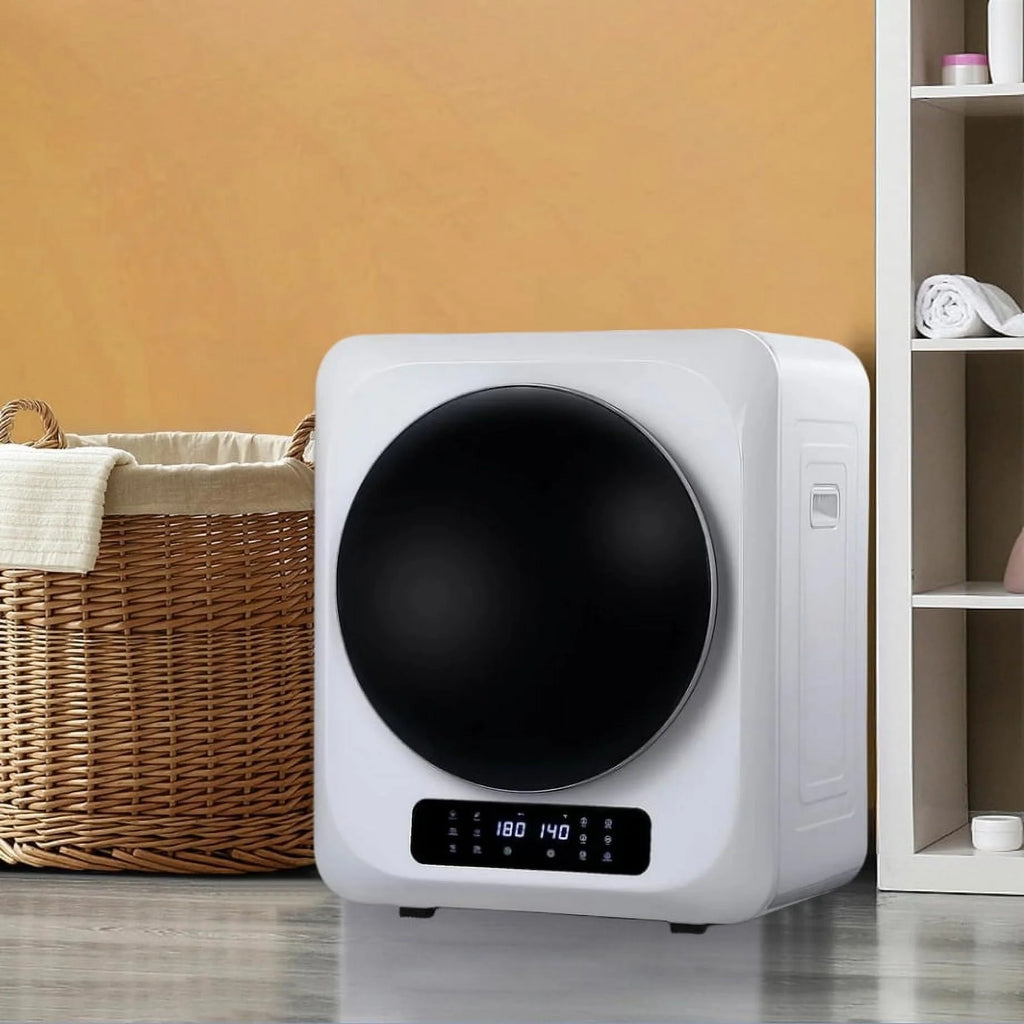 Compact Electric Laundry Dryer with Stainless Steel Drum K827097