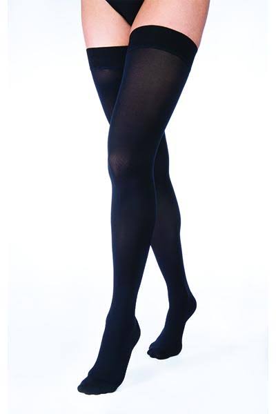 Black 15-20 Closed Toe Thigh Highs P173240
