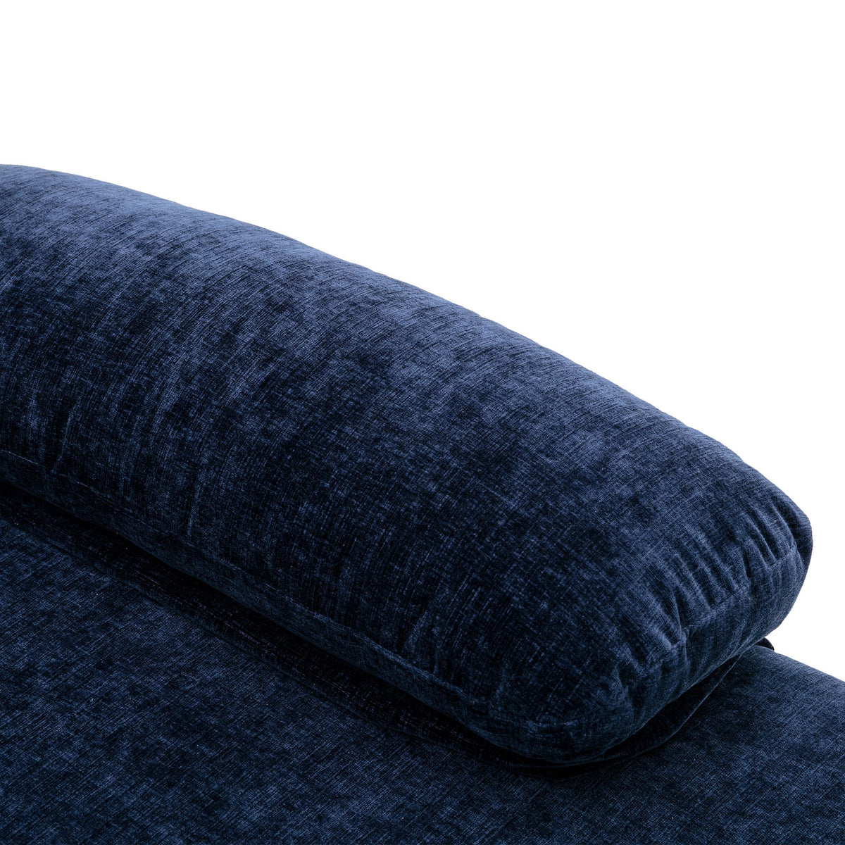 Navy Blue 4-piece U Shaped Fabric Sectional Sofa O53162