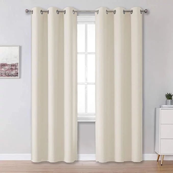 Blackout Curtain Panel Ivory 60 Inch Wide by 72 Inch Long U69131