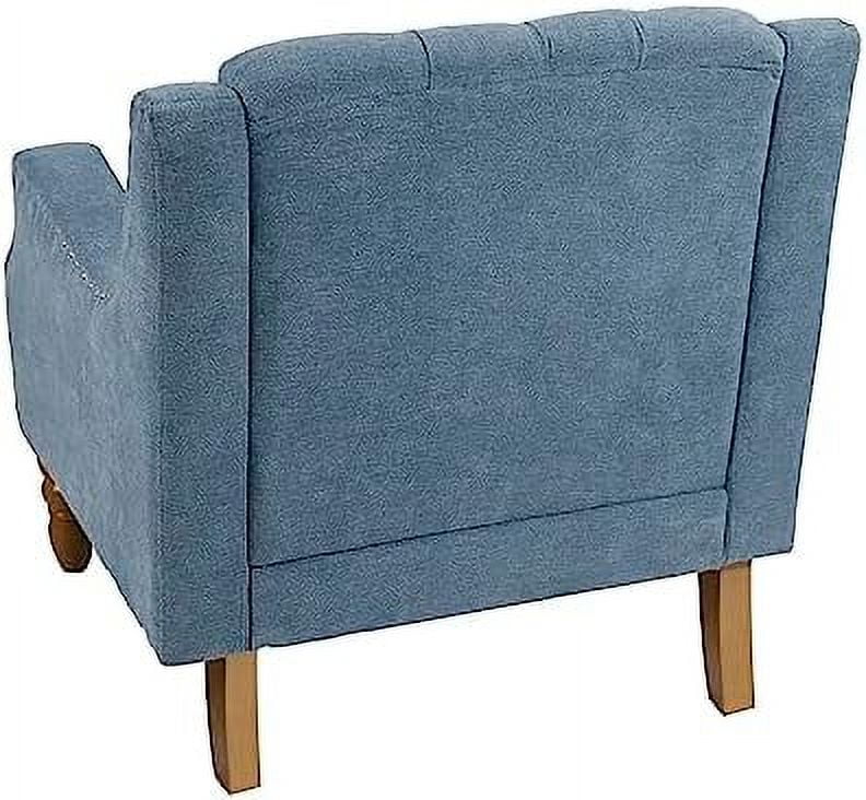 Linen Upholstered Button Tufted Accent Chair N486995