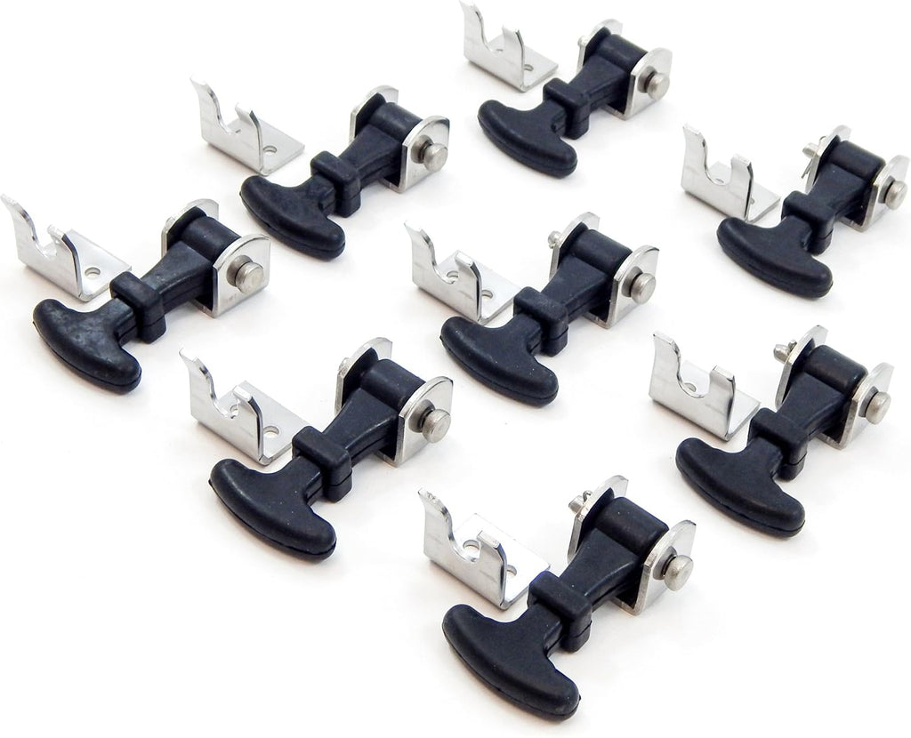 20 Piece Stainless Steel T Handle Latch Catch Hold-Down 2.5 Inch Draw Hardware Replacement Y2175
