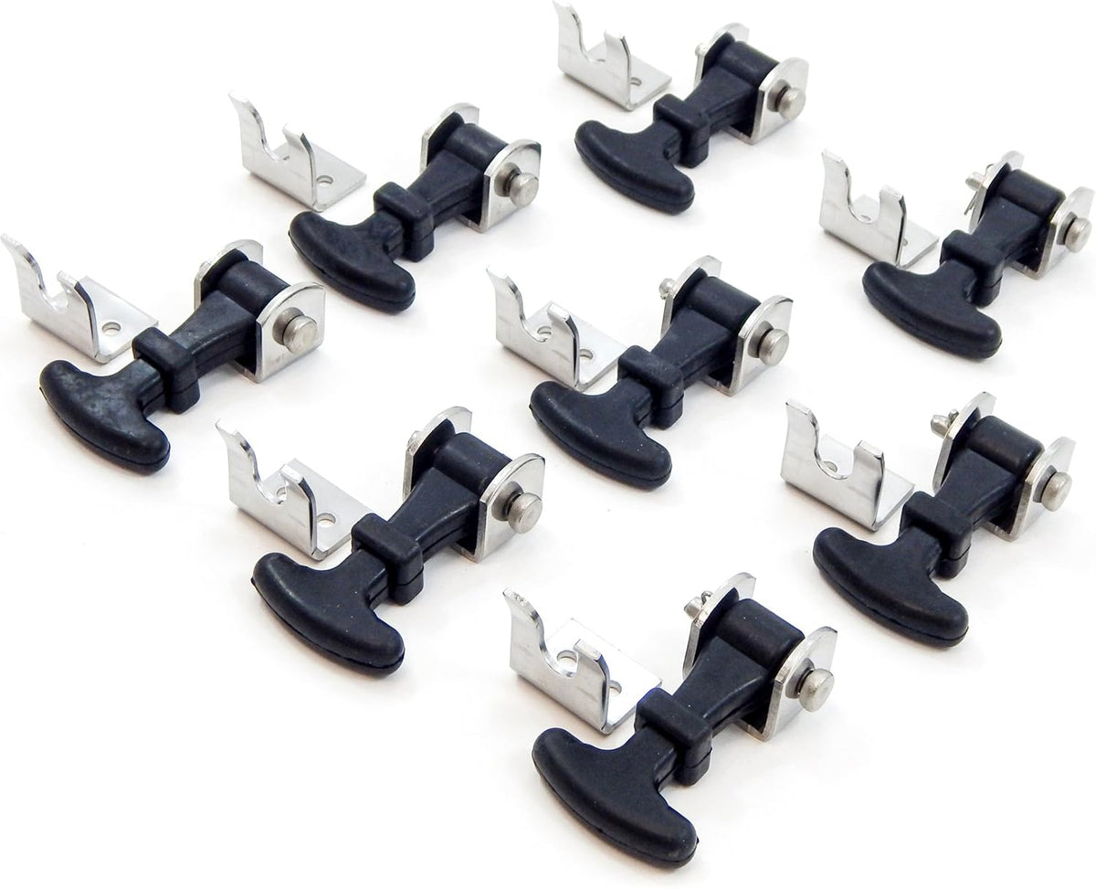 20 Piece Stainless Steel T Handle Latch Catch Hold-Down 2.5 Inch Draw Hardware Replacement Y2175