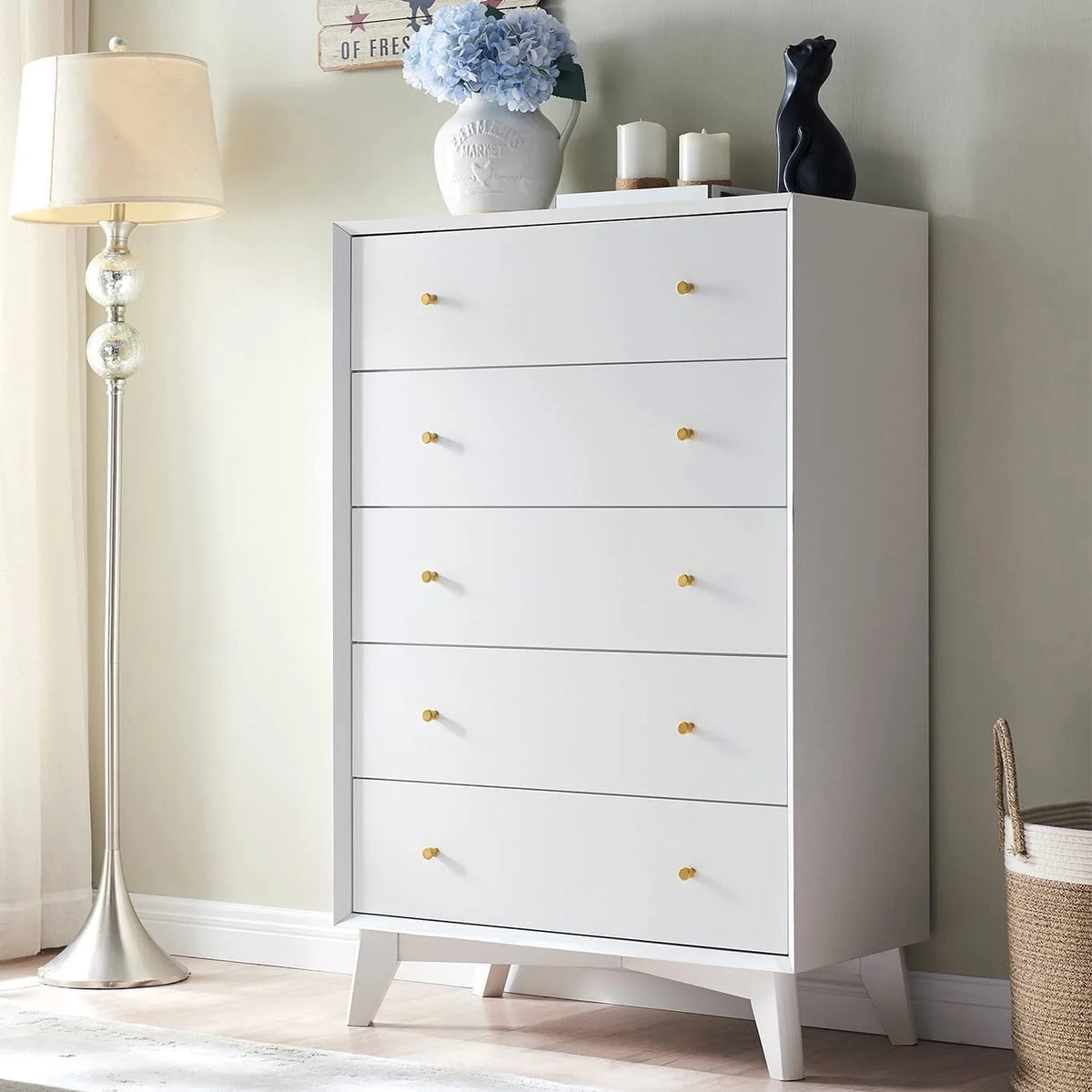 Mid Century Modern 6 Drawer Dresser Z310771