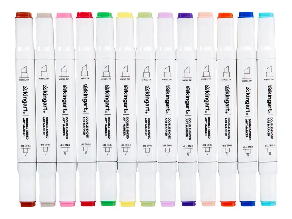 Alcohol-Based Ink Double-Ended Sketch Markers, Assorted 24 Piece Y946739