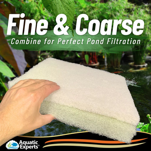 12" x 72" Cream Coarse and White Fine Filter Pad S7702