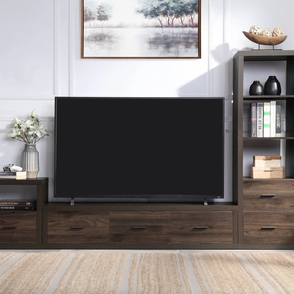Walnut Finish TV Stand M262398