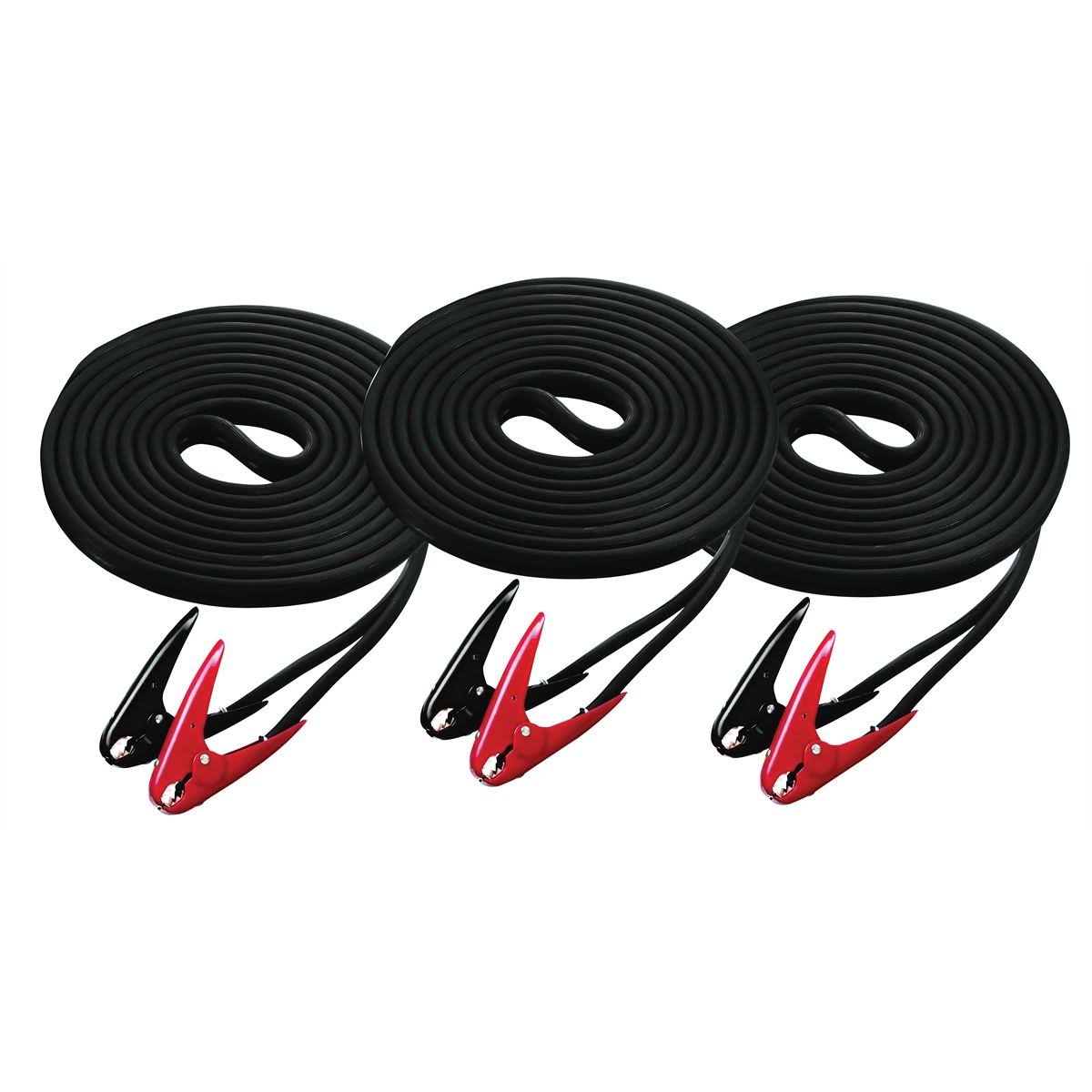 25' 2 Gauge 500 Amp Booster Cables 3 Pk X870415