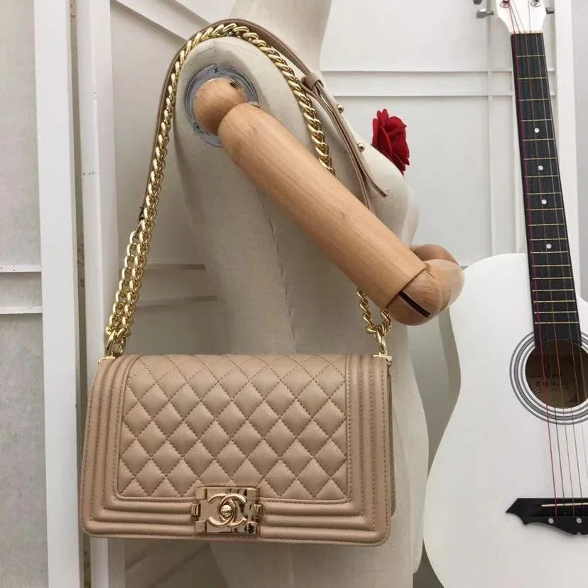Yellowish Brown Medium Handbag X8232